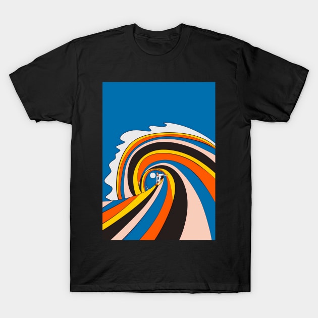 Surf the big wave T-Shirt by Swadeillustrations